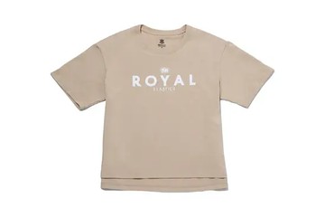 A11 ROYAL 寬版圓領 Logo Tee 卡其色 S
