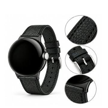 【真皮錶帶】適用 Google Pixel Watch 5 4 3 (41mm/45mm) 手錶 復古皮革腕帶