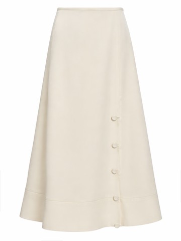 jil sander satin skirt.