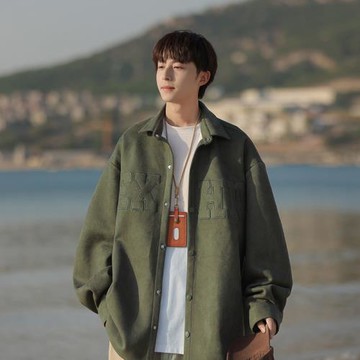 日系cityboy長袖襯衫男高級感潮流痞帥工裝襯衣春秋新款男裝外套