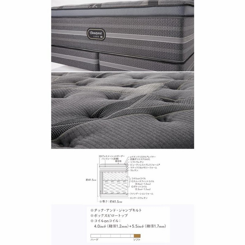 SIMMONS くだらない マットレス ダブルサイズ Beautyrest 寝具 S017