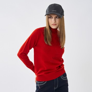 CLL巧玲瓏 晨光詩篇羊毛針織上衣(紅色) 5208724