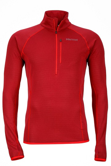 ├登山樂┤美國Marmot Neothermo 1/2 Zip 男款彈性保暖透氣中層衣/排汗衣 紅#84610-0066