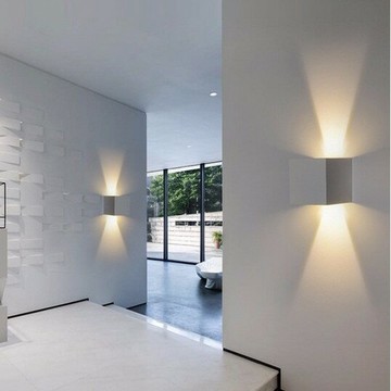 北歐簡約方型壁燈．走道走廊樓梯玄關正方形光效 臥室民宿客廳賓館酒店燈