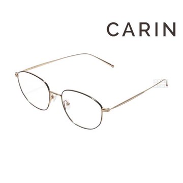 【CARIN】EDELL S C2 55mm NewJeans同款 鈦金屬 黑/白金 光學眼鏡鏡框 公司貨
