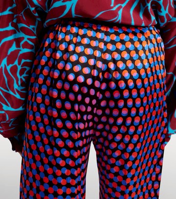 Dries Van Noten Polka-dot silk wide-leg pants