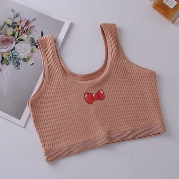 女童防凸點內衣第一階段小背心發育期女生內衣 D0128-15