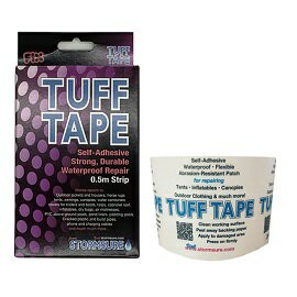 [ STORMSURE ] 長形透明自黏膠片 50x7.5cm 1入 / 適用衣物、帳篷、各種戶外裝備 / TUFF0.5