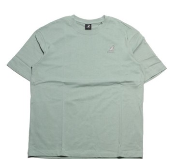 KANGOL 短T 粉綠 灰刺繡 後背大圖 短袖 上衣 男 6125101172