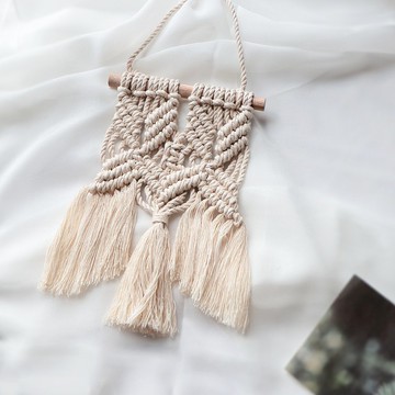 羅馬宮廷丨Macrame 波西米亞 編織 交叉鏤空 手作 流蘇 掛飾