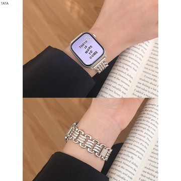 Apple Watch 小香風錶帶 女士錶帶 不鏽鋼錶帶S8 S6 S7 SE 41mm 40mm 44mm 45