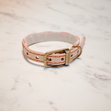 狗 大貓 S號 項圈 粉紅 三角格紋 長頸鹿 可加購吊牌