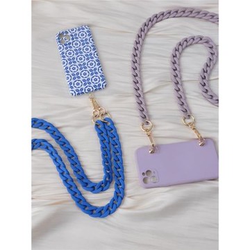 新款亞克力磨砂手機鏈 時尚百搭配件肩帶斜跨掛繩 樹脂鏈手機鏈