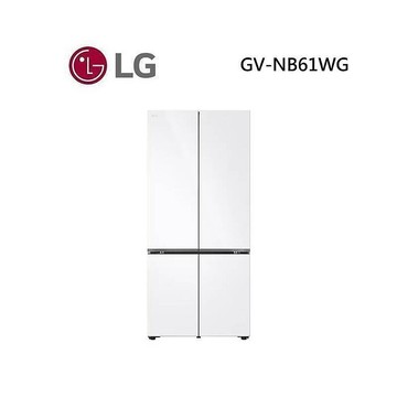 LG 樂金 GV-NB61WG 619公升 智慧變頻四門冰箱 雲朵白【限時結帳享優惠】