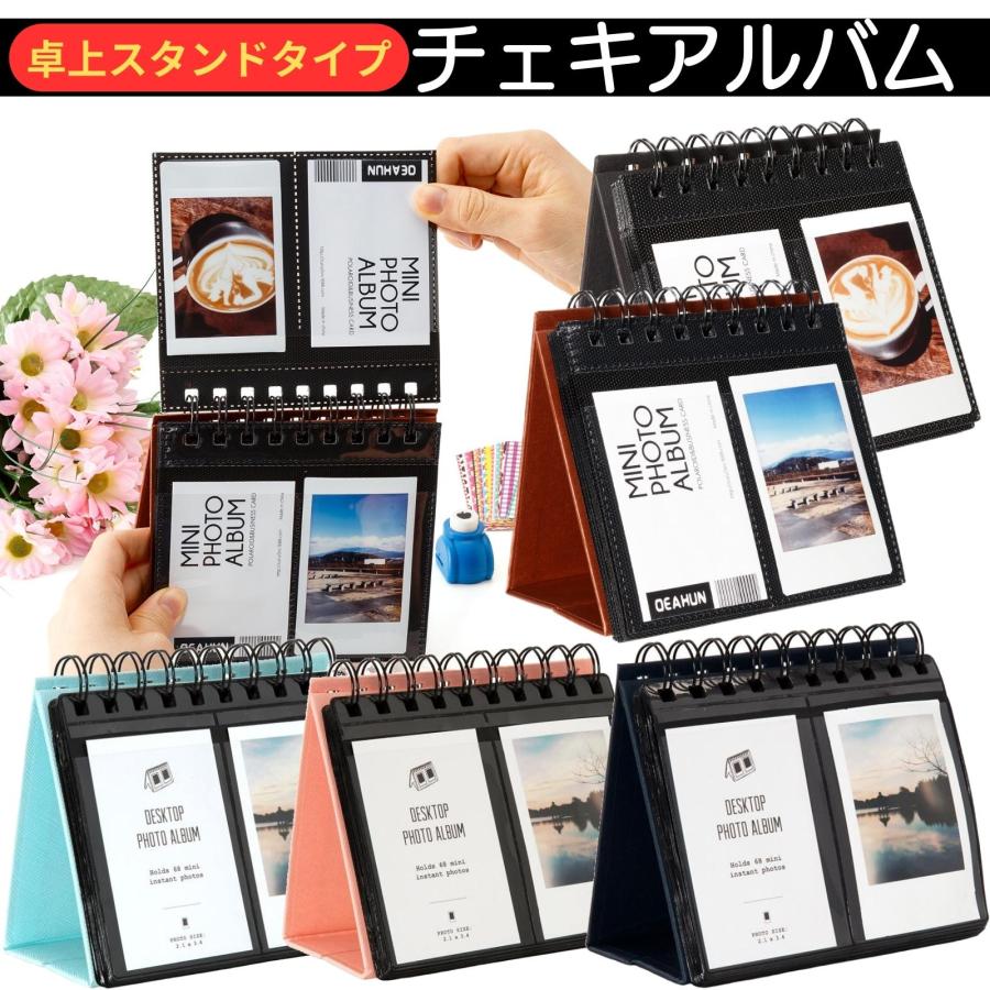 VOWZON チェキ アルバム チェキ帳 instaxmini 用 大容量 instax mini