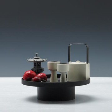 新中式創意茶具托盤組合裝飾客廳茶室茶幾書房樣板間桌面擺件擺設