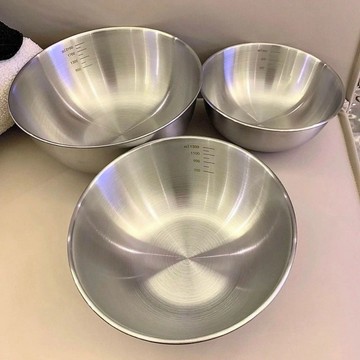 💕在臺出貨🔥【2個裝】大號不鏽鋼料理盆韓式碗和麪沙拉涼拌水果烘焙家用碗 不鏽鋼盆 料理盆 不銹鋼盆 沙拉碗 大碗 韓系碗