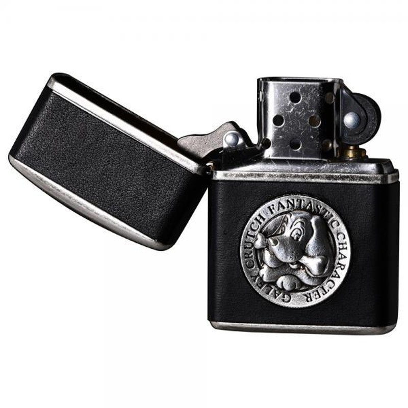 ZIPPO ジッポー オイルライター ガルフィー/GALFY162-Black レザーメタルエンブレム