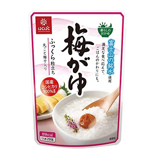 はくばく おかゆ 梅がゆ 250g×8袋(常温保存・即席・非常食・常備食)