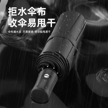 免運+發票✨臺灣優選✨24骨全自動黑膠雨傘雙龍骨抗風大號防曬全自動摺疊太陽傘耐用雨傘