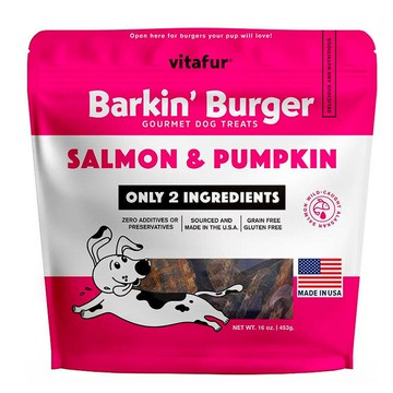 [COSCO代購6] C2928580 Vitafur Barkin' Burger 鮭魚南瓜寵物狗零食 453公克