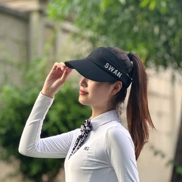 (免運)高爾夫女帽秋季新款燙鉆加寬空頂帽遮陽防曬球帽顯臉小防紫外線