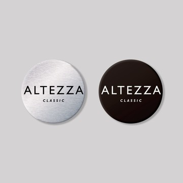 ALTEZZA/CLASIC/圓形-鋁牌飾貼 SunBrother孫氏兄弟 金屬質感 防水 鋁牌 車貼