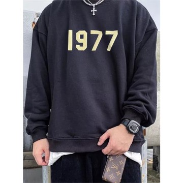 ESSENTLAIS FOGESS2025衛衣圓領男女1977長袖美式高街純棉秋冬款