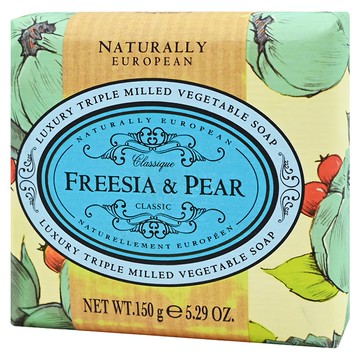 THE SOMERSET TOILETRY Co. 自然歐洲乳油木香皂 英國梨與小蒼蘭 三重碾磨製成  150g  1個