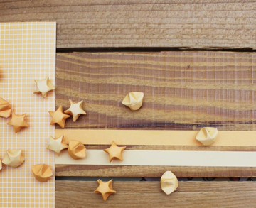 【星星紙】 折星星紙條(淡橘)930298