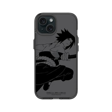 iPhone 15 Clear 酷墨灰 - 火影忍者 Naruto - 素描系列-Sasuke