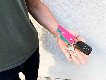 SLIDE Pounding Candy Pop粉紅滑動槍鑰匙包禮品 SGK-PTW-P