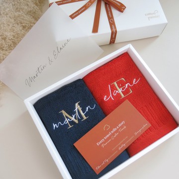 【香港毛巾品牌】客製化繡名毛巾 方巾 面巾 浴巾 100%美國棉製造