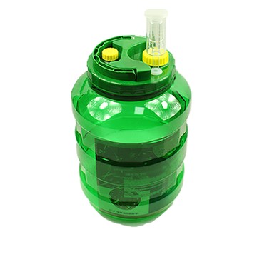 快樂農夫 會呼吸的發酵桶 3件式水封閥 + 釀酒瓶 10L 套組  1套