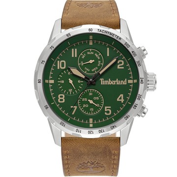 Timberland 天柏嵐 CAMPTON系列 三眼多功能手錶-綠 TDWGF0055402