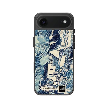 iPhone Air Clear (相機按鈕) 酷墨灰 - Van Gogh Museum - 有房舍和農夫的景色