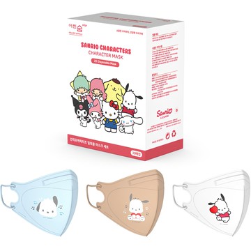 Eorinsum 三麗鷗角色 Edge 小型口罩  1個  帕恰狗  30張