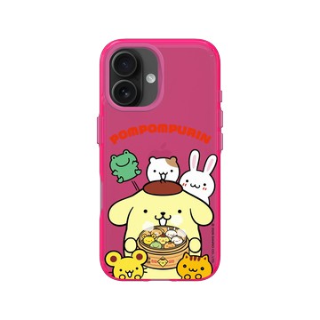 iPhone 16 Clear 粉漾桃 - 三麗鷗-布丁狗30週年 PomPomPurin (30th Anniversary) - 上菜嚕