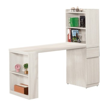 文創集 萊格5尺單門單抽書桌櫃組合-150x56x135cm免組