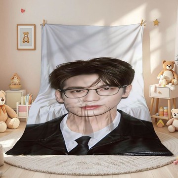 核桃必收🤞張凌赫周邊 牛牛毛毯 明星周邊 張凌赫毯 男神同款毛毯 法蘭絨毛毯 明星披肩鋪蓋毯 學生宿舍禮物 宿舍毯 生