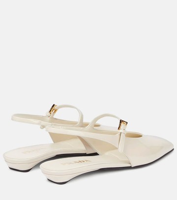Prada Patent leather slingback flats