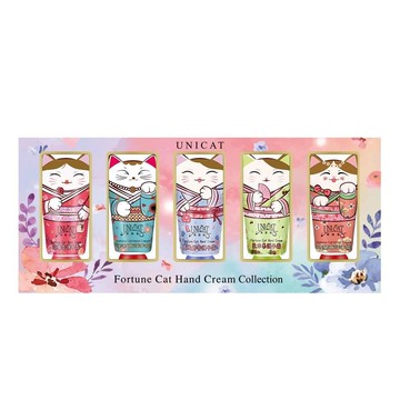 聖誕禮物季 花花世界經典香氛 貓咪護手霜禮盒(40ML/ 5入)【變臉貓UNICAT】