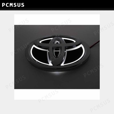 pcmsus トヨタ 5D LEDエンブレム 交換式 120ｍｍ×84ｍｍ ホワイト