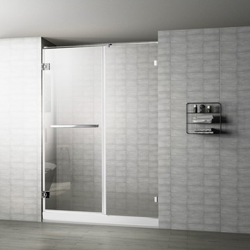 【哇哇蛙-乾濕分離】➤ itai一太  無框淋浴拉門皇冠 5800 不鏽鋼款 強化玻璃