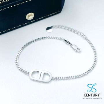 【世紀白金】Pt950鉑金手鍊 白金豬鼻子時尚手鍊 搭配扁鍊可調整長度