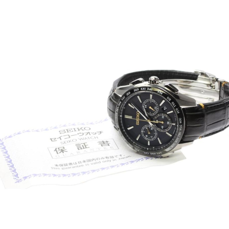 ☆美品☆保証書付【SEIKO】セイコー ブライツ フライトエキスパート SAGA221 8B92-0AP0 ソーラー電波 メンズ |  LINEショッピング