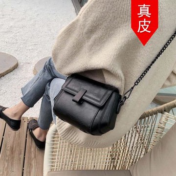 香港專柜超火流行真皮馬鞍包包女式2025新款輕奢小眾高級感鏈條包