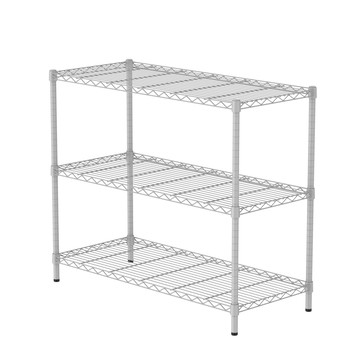 特力屋 烤漆三層架寬106*深46*高90公分(白)