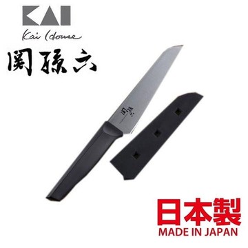 asdfkitty*日本製 貝印 關孫六 水果刀-附刀套-高碳鋼材質.持久鋒利。不易生鏽-正版商品