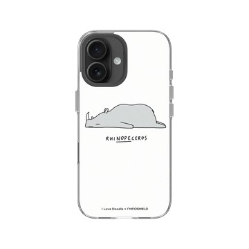 iPhone 16 Clear Case（相機按鈕） 透明 - ilovedoodle (Lim Heng Swee) - Rhinopeceros 犀牛